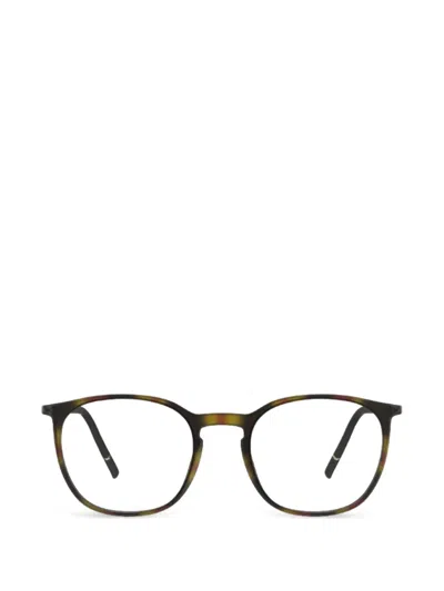 Silhouette Spx Illusion Tortoiseshell-effect Round-frame Glasses In Brown