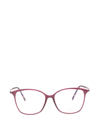 Silhouette Square-frame Glasses In Pink