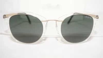 Pre-owned Silhouette Sunglasses Clear Gold Green 8171/75 1030 00/00