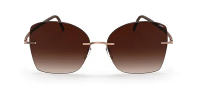 Silhouette Terranea Senza Montatura 8193/75 3530 Occhiali Da Sole Oro Per Uomo In Gold