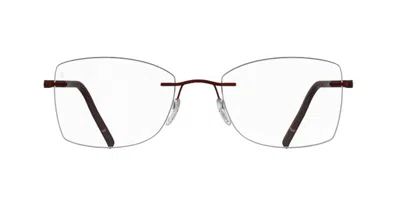 Silhouette The Dawn Demo Senza Montatura 5573/gr 3040 Occhiali Da Vista Borgogna Per Donna (solo Montatura) In Neutral