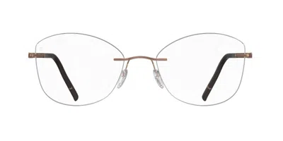 Silhouette The Dawn Demo Senza Montatura 5573/ke 3530 Occhiali Da Vista Oro Per Donna (solo Montatura) In Neutral