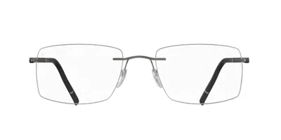 Silhouette The Dawn Demo Senza Montatura 5573/lc 6560 Occhiali Da Vista Argentati Per Uomo (solo Montatura) In Metallic