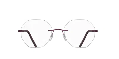 Silhouette The Dawn Demo Senza Montatura 5573/nu 4040 Occhiali Da Vista Rosa Per Donna (solo Montatura) In Blue