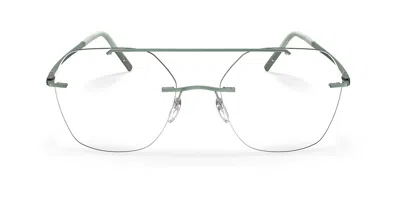 Silhouette The Dawn Demo Senza Montatura 5573/ok 5040 Occhiali Da Vista Verdi Per Donna (solo Montatura) In Burgundy