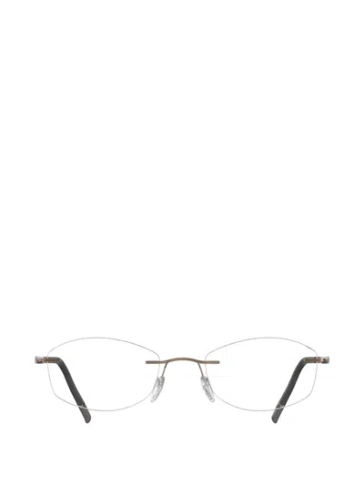 Silhouette The Dawn Geometric-frame Rimless Glasses In Gold
