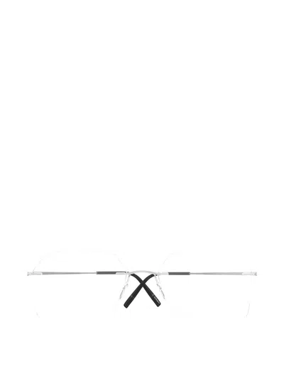 Silhouette Titan Minimal Art Stellar Geometric-frame Glasses In Silver
