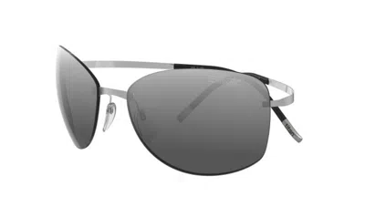 Pre-owned Silhouette Titan Pure 8149 Ruthenium/grey (6220) Sunglasses In Gray