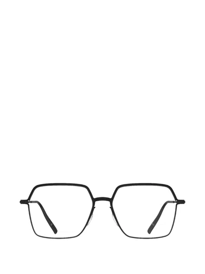 Silhouette Titanium Reframed Geometric-frame Glasses In Black
