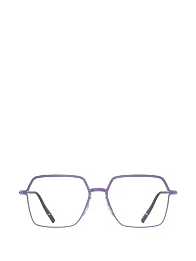 Silhouette Titanium Reframed Geometric-frame Glasses In Purple