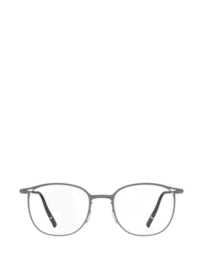 Silhouette Titanium Reframed Round-frame Glasses In Gray