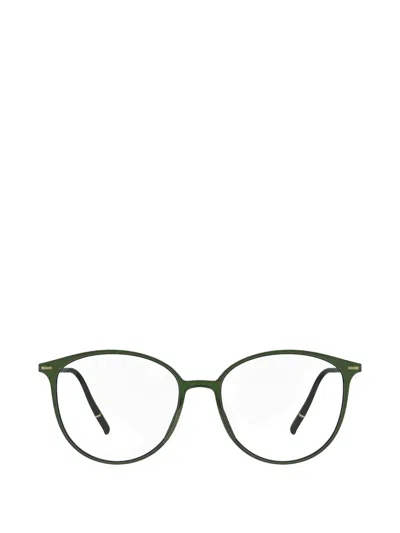 Silhouette Urban Lite Round-frame Glasses In Green