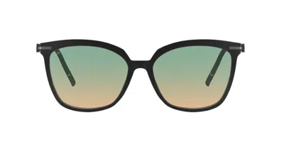 Silhouette Vibrant Horizon 1623/75 9165 Occhiali Da Sole Neri Per Donna In Green