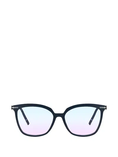 Silhouette Vibrant Horizon Cat-eye Glasses In Blue