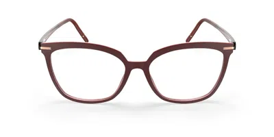 Silhouette Vibrant Horizon Fullrim 1623/75 3530 Occhiali Da Vista Rossi Per Donna (solo Montatura) In Burgundy