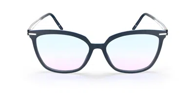 Silhouette Vibrant Horizon Fullrim 1623/75 4615 Occhiali Da Vista Blu Per Donna (solo Montatura) In Blue