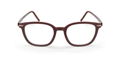 Silhouette Vibrant Horizon Fullrim 2974/75 3540 Occhiali Da Vista Rossi Per Uomo (solo Montatura) In Burgundy