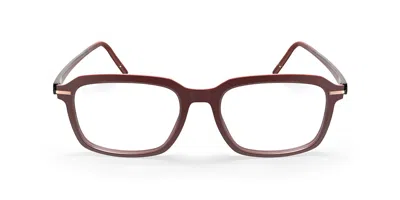 Silhouette Vibrant Horizon Fullrim 2975/75 3540 Occhiali Da Vista Rossi Per Uomo (solo Montatura) In Burgundy