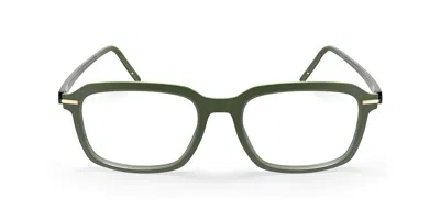 Silhouette Vibrant Horizon Fullrim 2975/75 5540 Occhiali Da Vista Verdi Per Uomo (solo Montatura) In Green
