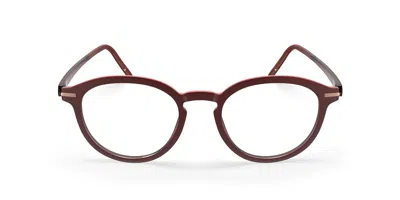 Silhouette Vibrant Horizon Fullrim 2976/75 3540 Occhiali Da Vista Rossi Per Uomo (solo Montatura) In Burgundy