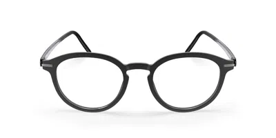 Silhouette Vibrant Horizon Fullrim 2976/75 9060 Occhiali Da Vista Neri Per Uomo (solo Montatura) In Black