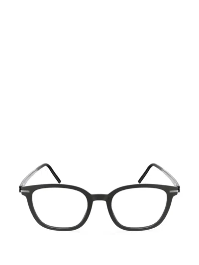 Silhouette Vibrant Horizon Matte-finish Glasses In Black
