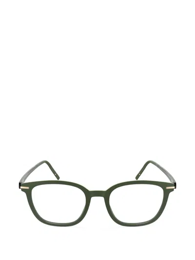 Silhouette Vibrant Horizon Square-frame Glasses In Green