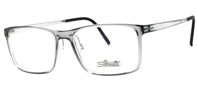Silhouette Vivid Sky 2956/75 6762 Occhiali Da Vista Per Uomo (solo Montatura) In Gray