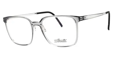 Silhouette Vivid Sky 2957/75 6762 Occhiali Da Vista Per Uomo (solo Montatura) In Gray