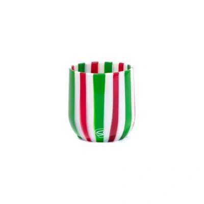 Silipint Silicone 12 oz Candy Cane Collection Wine Tumbler In Multi