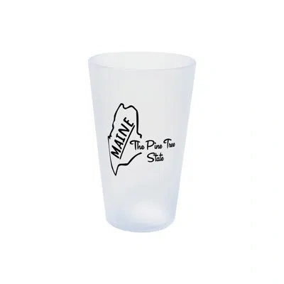 Silipint Silicone 16 oz United States Pint Glass In White