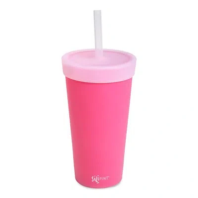 Silipint Silicone 22 oz Straw Tumbler In Pink