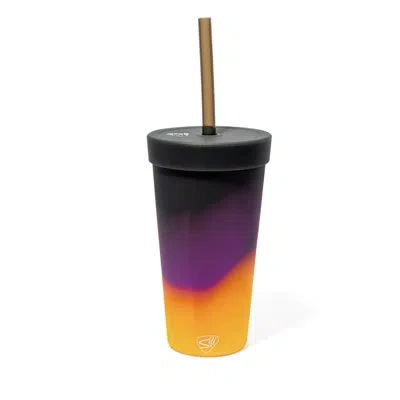 Silipint : Silicone 22oz Straw Tumbler: Sun Storm - Reusable, Unbreakable In Multicolor
