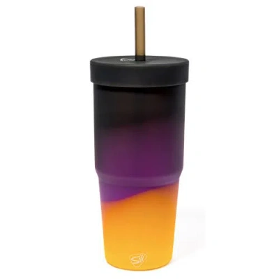 Silipint Silicone 32oz Straw Tumbler Sun Storm