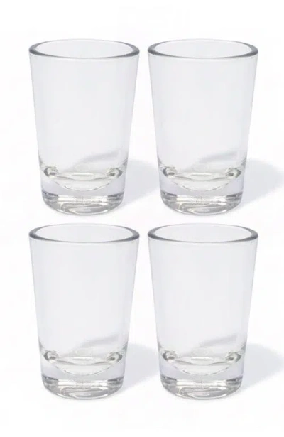 Silipint Silicone Crystal Clear Shot Glass Pack Of 4 In Animal Print