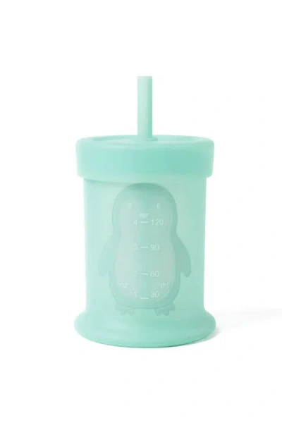 Silipint Silicone Penguin Training Cup In Green