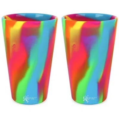 Silipint Silicone Pint Glasses 2 Pack Hippie Hops