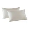 Silk And Bears Pearl White Vietnamese Silk Pillowcase Set – Handwoven Silk & Bamboo Viscose Blend In White