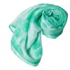 Silk And Bears Women's Mint Green Shibori Silk Shawl – Hand-dyed Mulberry Silk Wrap In Green