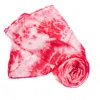 Silk And Bears Women's Red Crimson Bloom Shibori Silk Shawl – Hand-dyed Mulberry Silk Wrap In Red