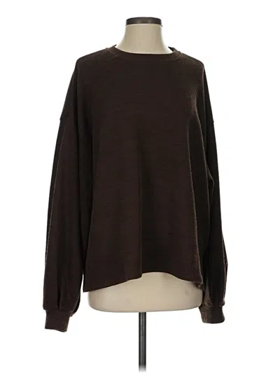 Pre-owned Silk & Salt Pullover Sweater In Brown