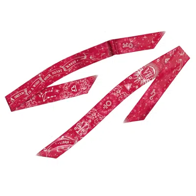 Silk&soul Women's Libra Zodiac Twilly In Red