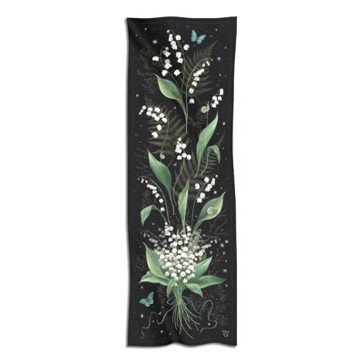 Silk&soul Women's Lily Of The Valley Silk Scarf In Multi