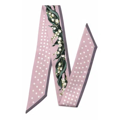 Silk&soul Women's Pink Lily Of The Valley Twilly