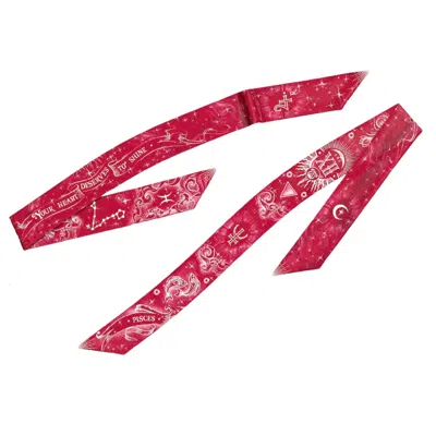 Silk&soul Women's Pisces Zodiac Twilly In Red