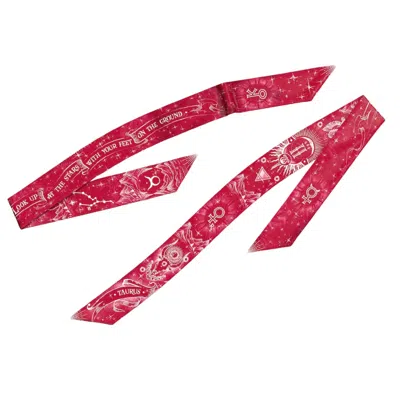 Silk&soul Women's Taurus Zodiac Twilly In Red