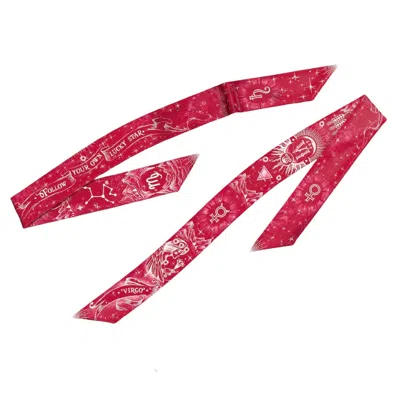 Silk&soul Women's Virgo Zodiac Twilly In Red