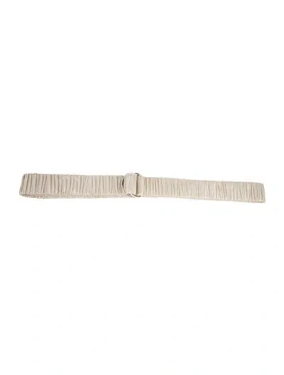 Pre-owned Silk Laundry Belt In Neutral