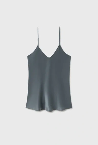 Silk Laundry Bias Cut Cami Slate