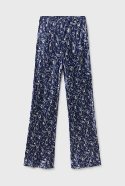 Silk Laundry Bias Cut Pants Hounds Paisley